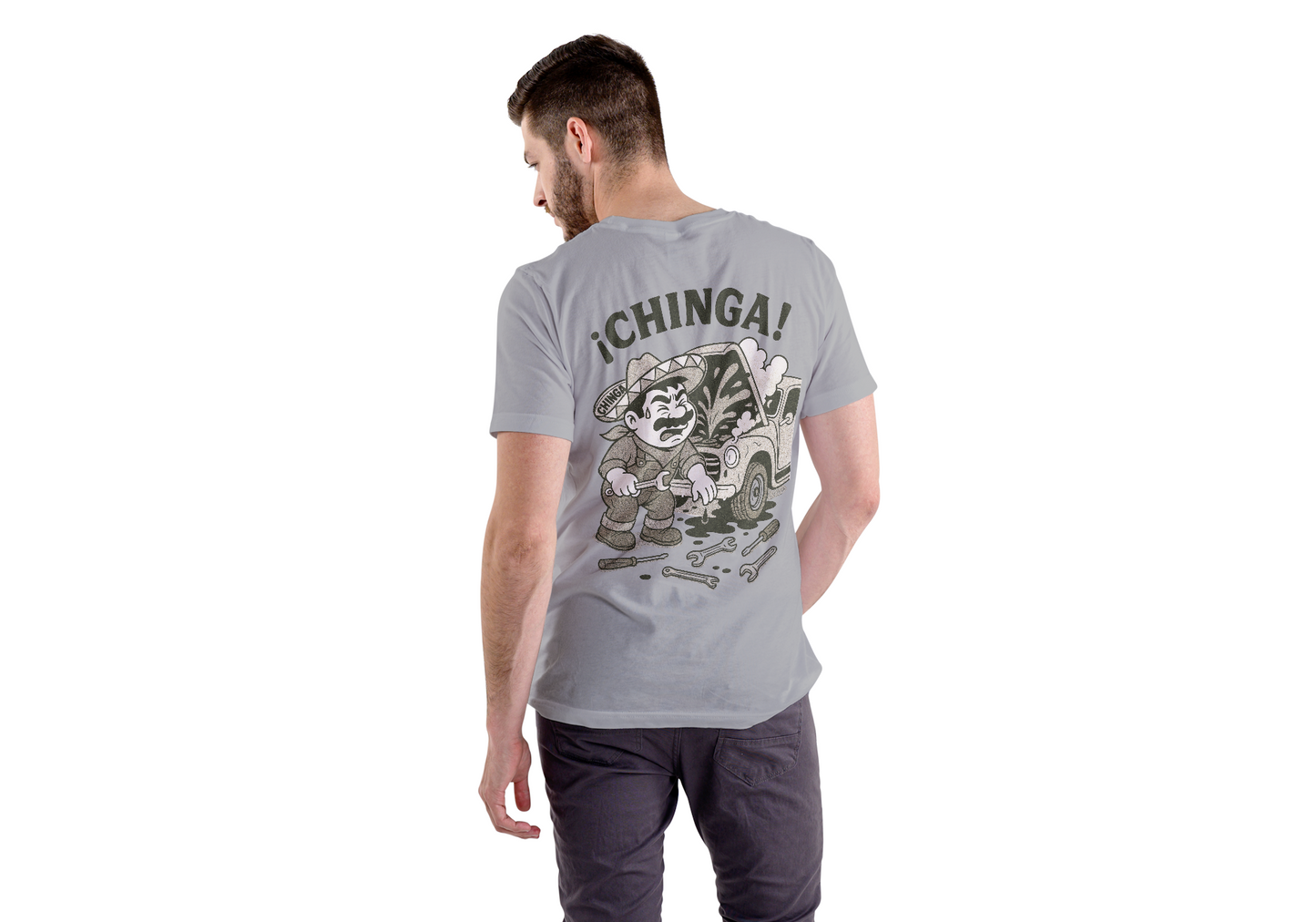 Short Sleeve Mechanic Scene Tee