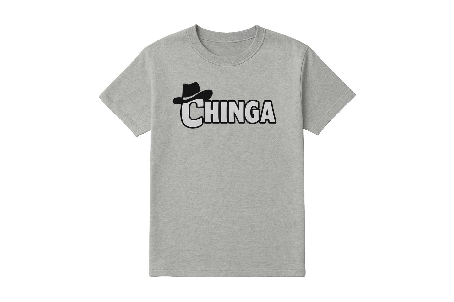 Short Sleeve Gray Chinga Logo T-Shirt