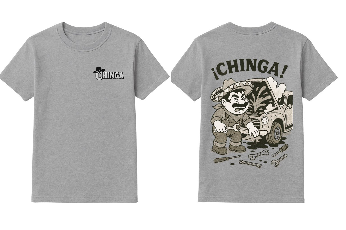 Short Sleeve Mechanic Scene Tee