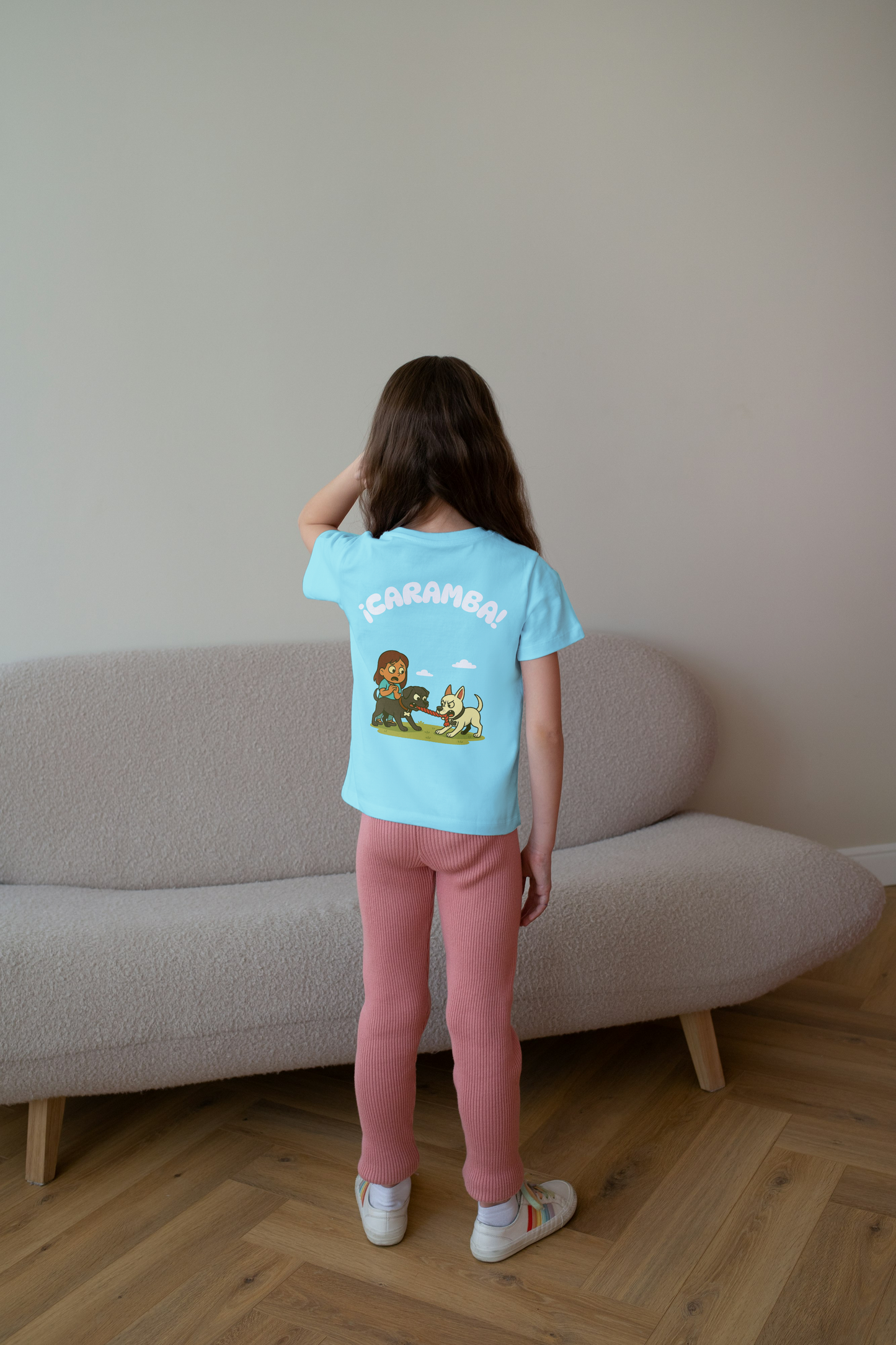 Playful Dog Scene T-Shirt