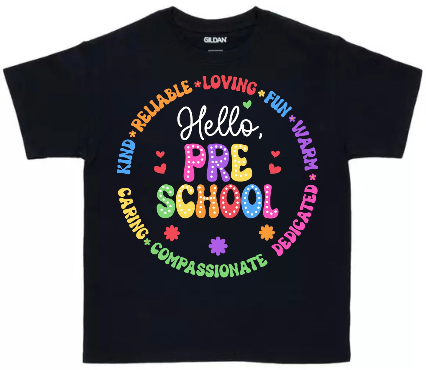 Hello School Grade Level Tees - Preschool to Fifth Grade