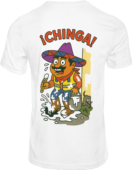 Short Sleeve Painter Scene Tee