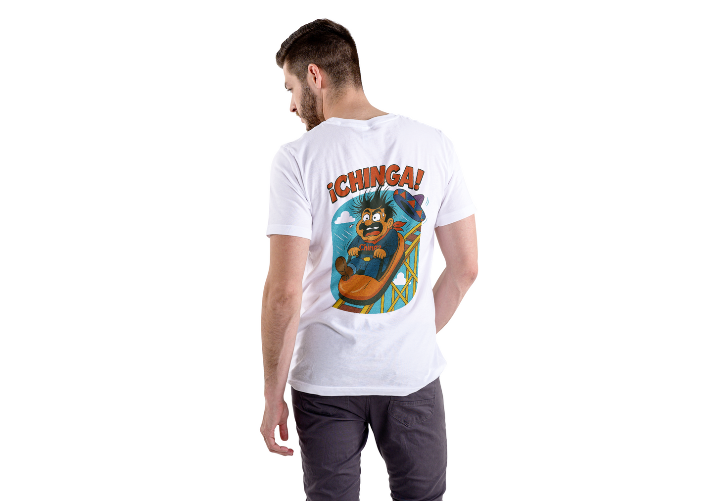 Short Sleeve Roller Coaster Scene Tee