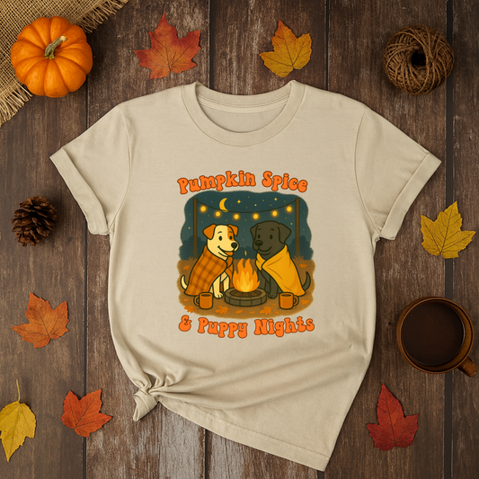 Pumpkin Spice and Puppy Nights Top