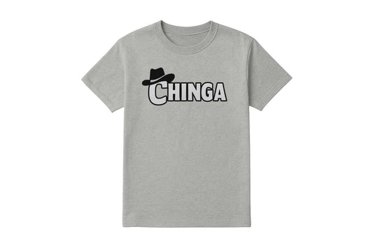Short Sleeve Gray Chinga Logo T-Shirt