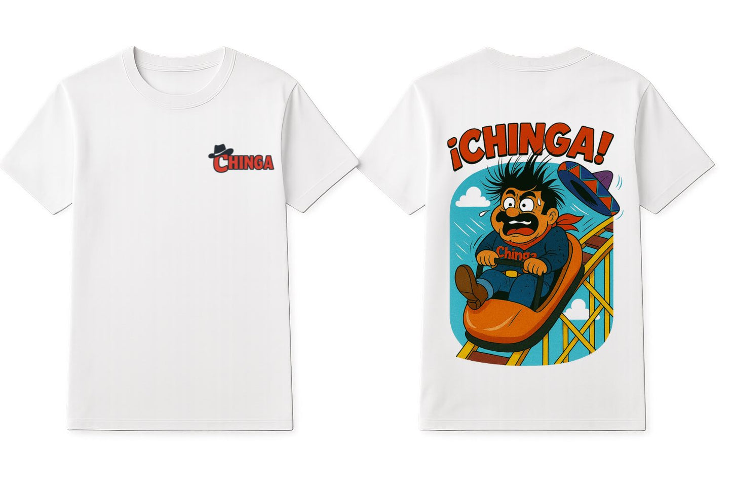Short Sleeve Roller Coaster Scene Tee