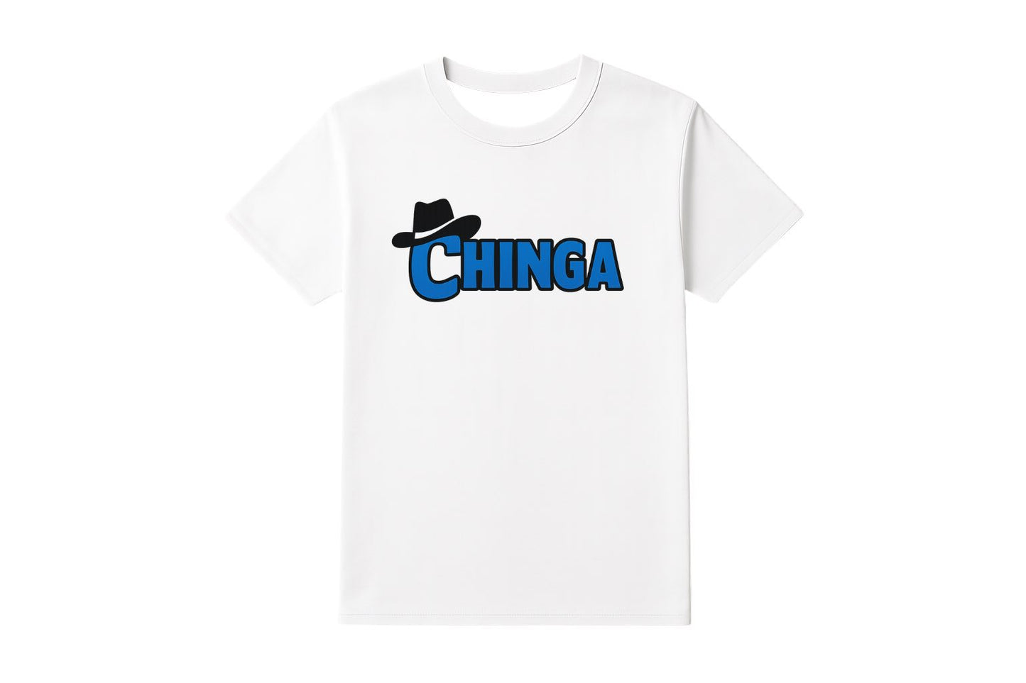 Short Sleeve Blue Chinga Logo T-Shirt
