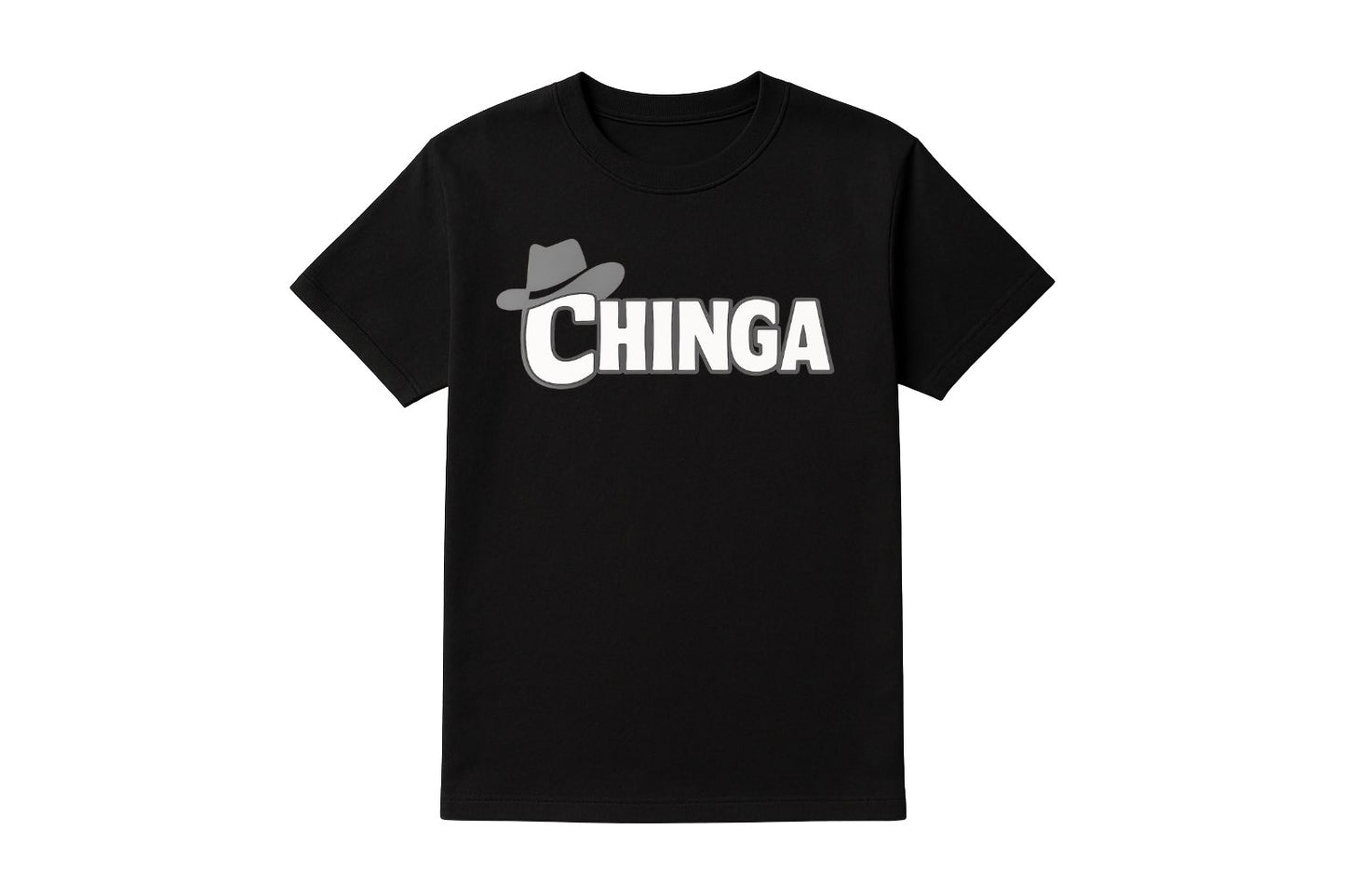Short Sleeve Black Chinga Logo T-Shirt