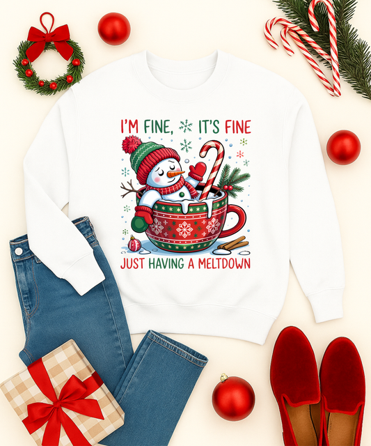 Snowman “I’m Fine It’s Fine” Top