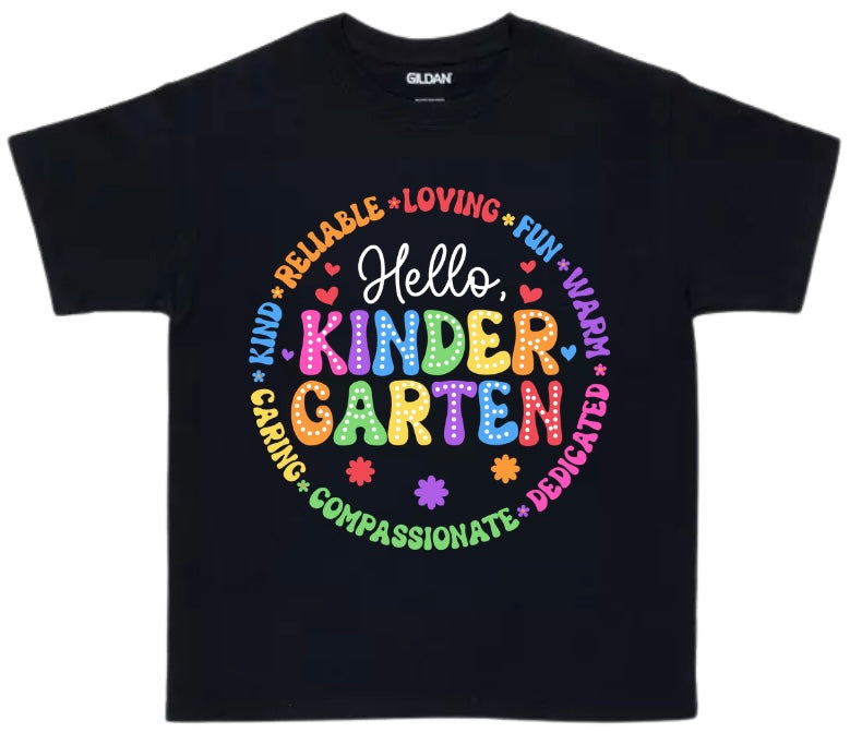 Hello School Grade Level Tees - Preschool to Fifth Grade